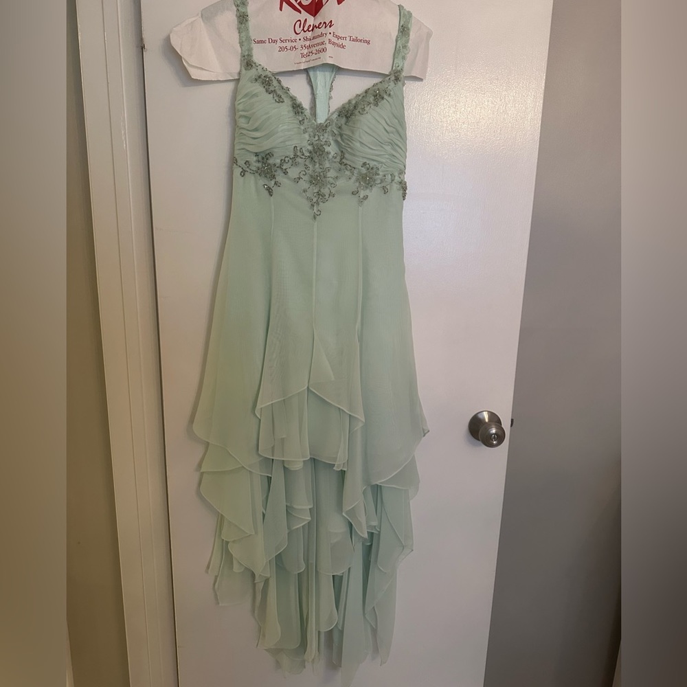 Demetrios Mint Colored Formal Dress